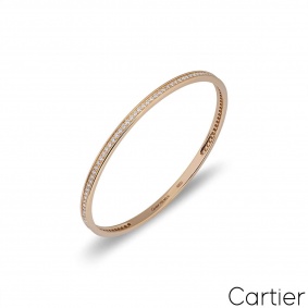 Cartier Rose Gold Diamond Bangle